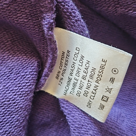 INSOMNIAC Fireball Purple Full Zip Hoodie Kangaroo pocket- Purple, Med- EUC RAVE - Picture 6 of 8